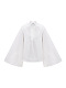 Лляна блуза з широкими рукавами та вишивкою в тон Teren Mono