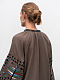 Жіноча вишиванка з геометричною вишивкою Melanka Temna