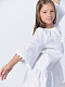 Вишита сукня з білого льону "Лавина"